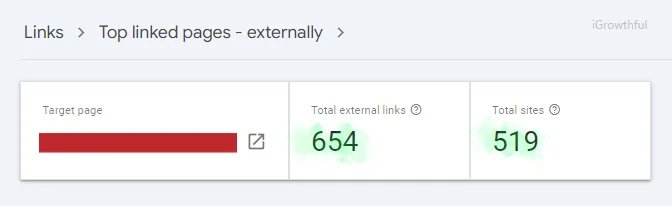search console backlinks